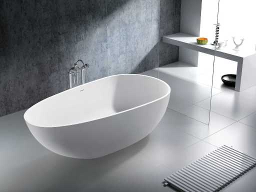 Baignoire autoportante - Solid surface - Isaac - (disponible en 4 couleurs)