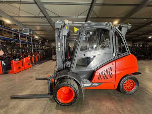 2018 Service + UVV 10/2026 Linde H40D 3ª + 4ª válvula Ajustador de horquilla Carretilla elevadora diésel 9.792 horas H50D