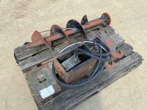 hydraulic auger CW05 - for mini excavator/crane - incl. drilling spiral