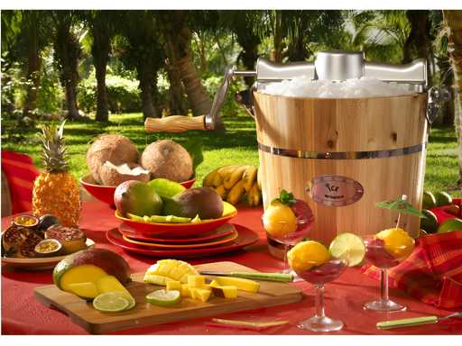 Sorbetière électrique GIVRETO en bois 5.5 L