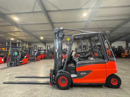 2021 Service + UVV 07/2026 Linde E50HL EVO 3e + 4e klep elektrische vorkheftruck 4.387 uur