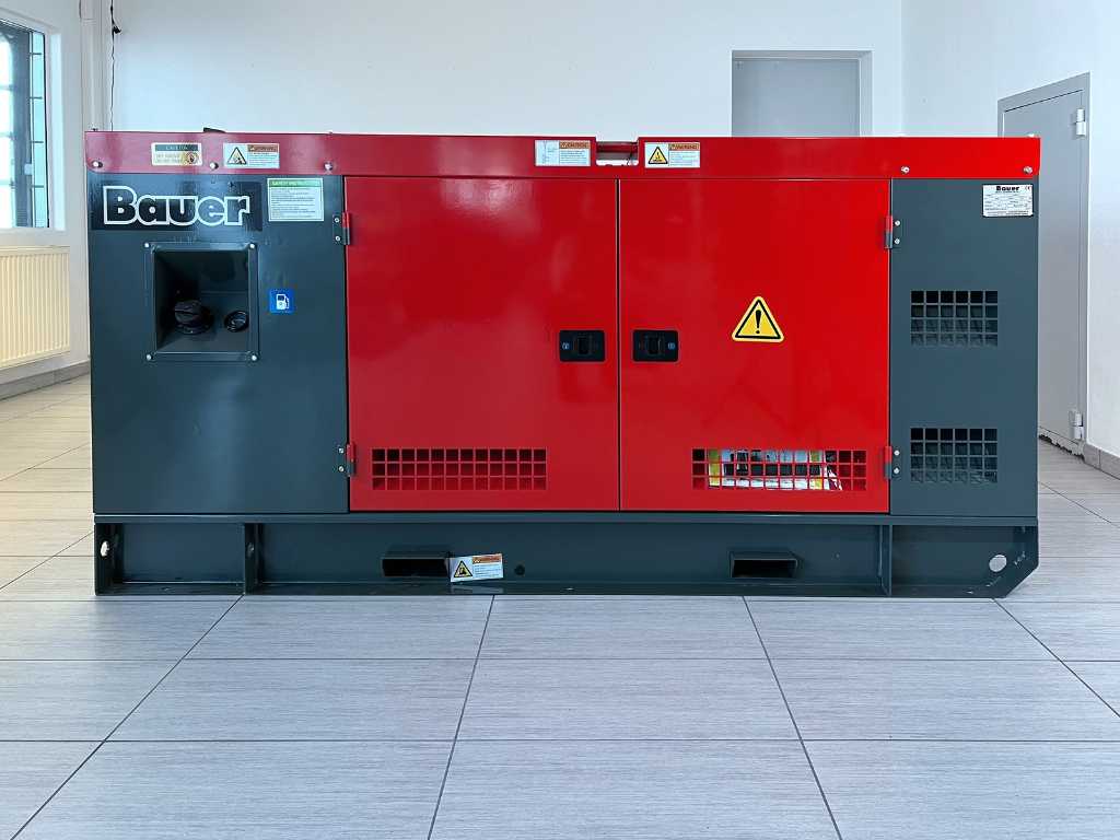 Bauer Notstromgenerator GFS-50 ATS Diesel - 50 kW - Stationäres Notstromaggregat zur Hauseinspeisung, Langsamläufer, wassergekühlt