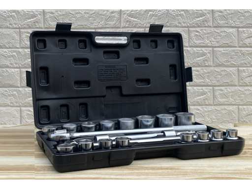 Set of 21 socket wrenches