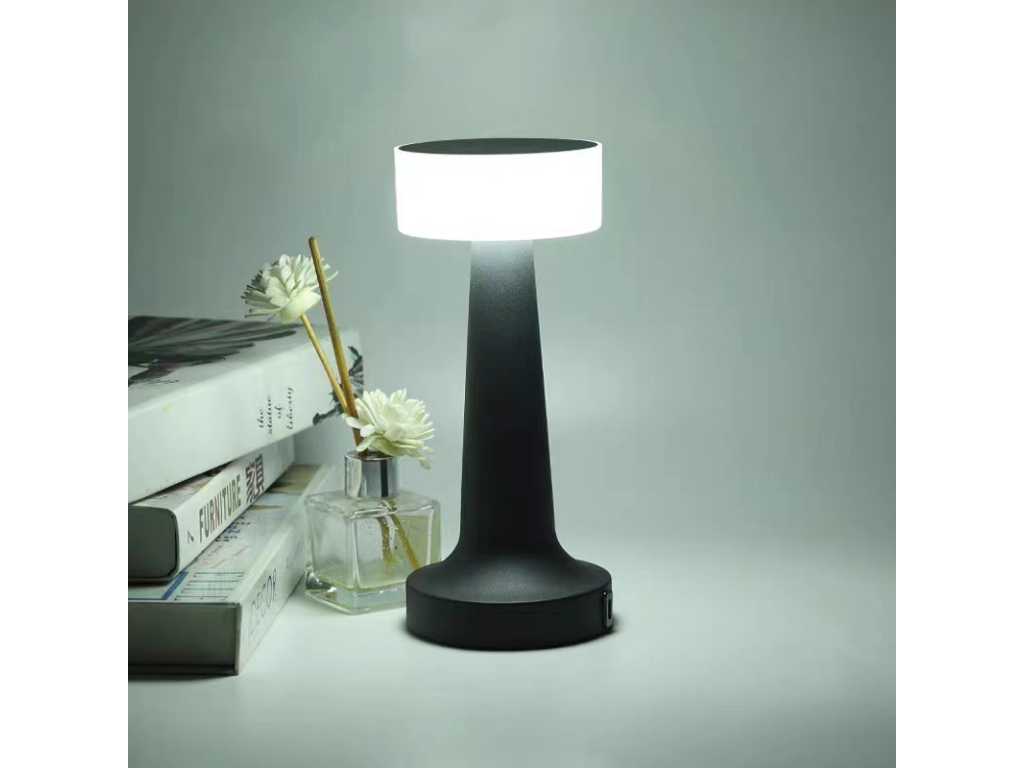 10x Tafellamp standaard - Zwart 