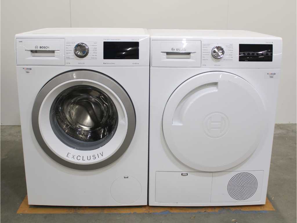 Bosch Serie|6 i-Dos EcoSilence Drive Exclusiv Washer & Bosch Serie|6 Exclusiv Dryer