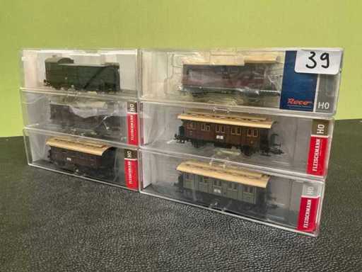 Fleischmann 5081 / 5082 / 5083 / 5084 / 5069 / 45574 Wagon miniature (6x)