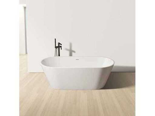Baignoire autonome Rondo – Acrylique – 180x80x58 cm – Blanc brillant