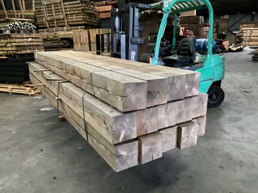 Douglas-Gartenpfosten – 400x20x20 cm (4x)