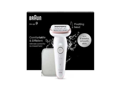 Braun Silk-épil 9 - Epilator met Ladyshave opzetstuk - Goud/Wit