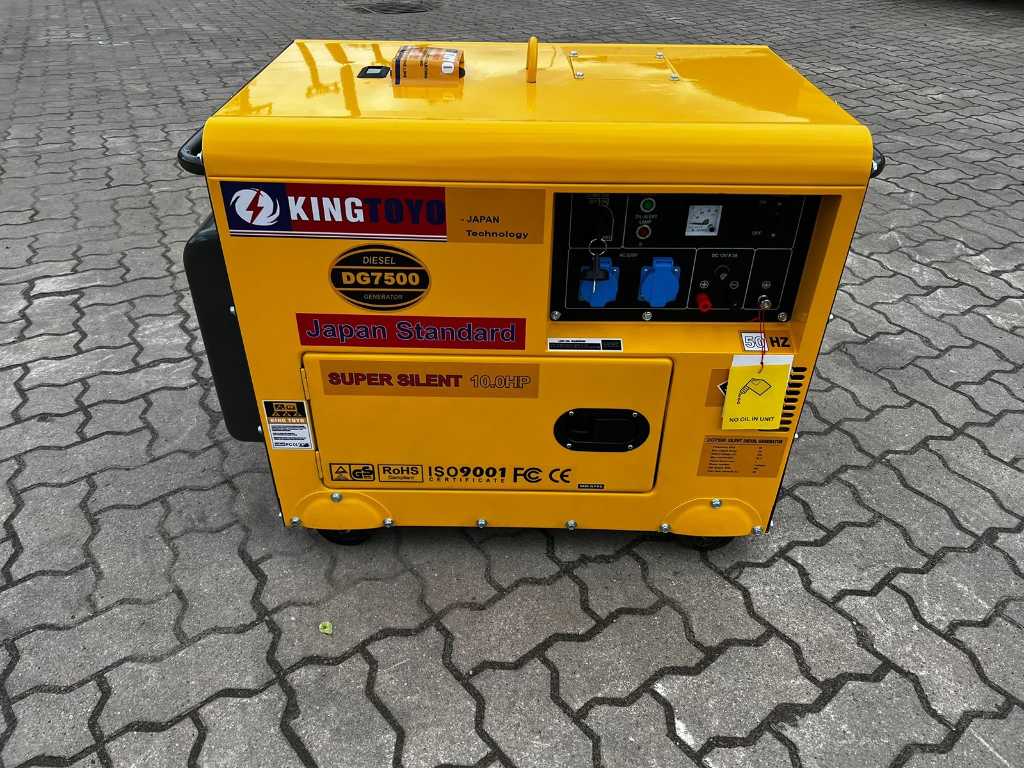 King Toyo - DG7500 - 6 KVA - Generatorset