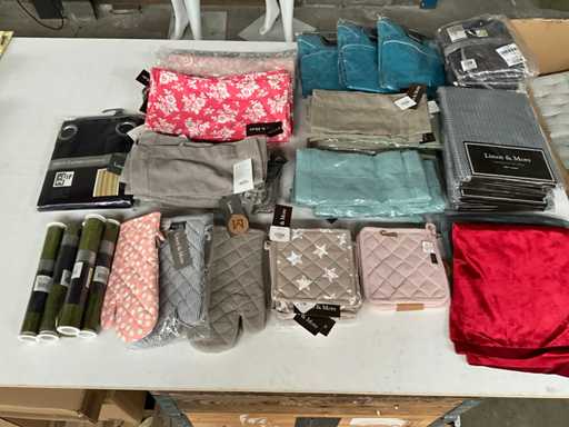 Linen & More Mix kavel diverse textiel woonaccessoires