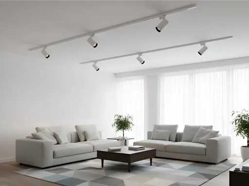 Luminaire Railspot GU10 avec anneau rotatif (20x)