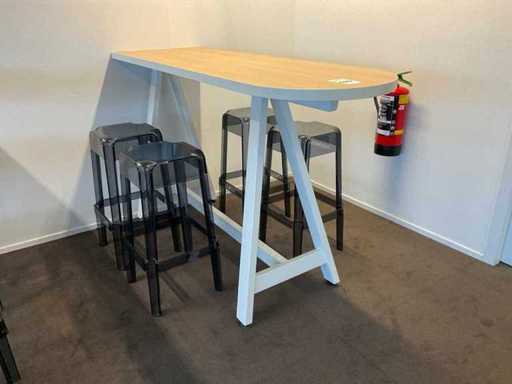 Pedralli barkrukken met bartafel