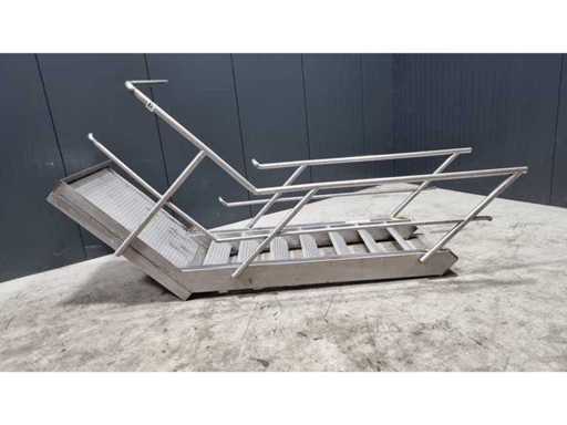 Stainless steel staircase