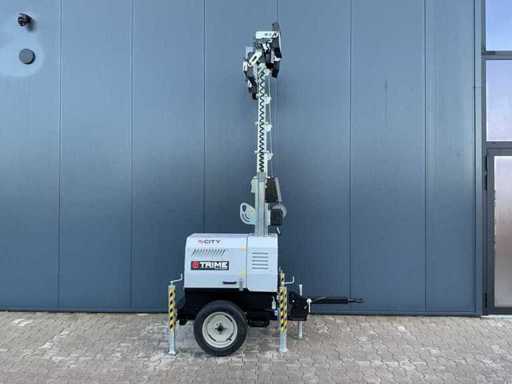 Earthmoving machines, generators, storage tents and tools