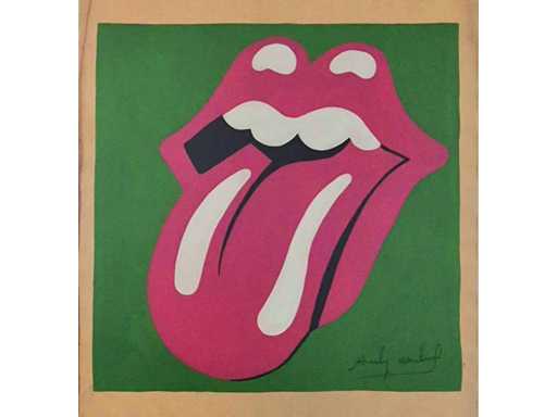 Gouache Andy Warhol ‘Stones Tong’