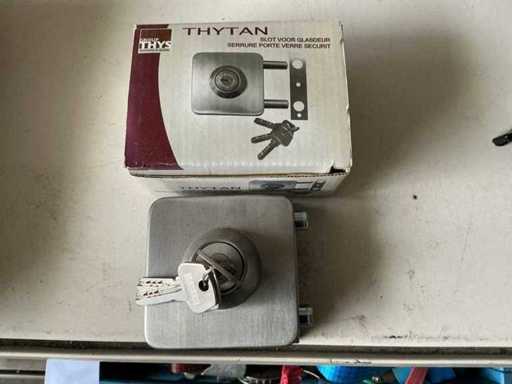 Thytan Cylinder Lock do szklanych drzwi z 3 kluczami (4x)