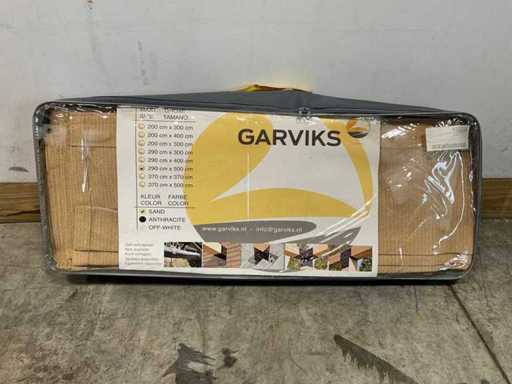 Pânză acordeon HDPE culoare nisip 290x500 cm