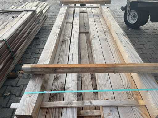 Douglas beams fine sawn 3000x100x100mm (33x)