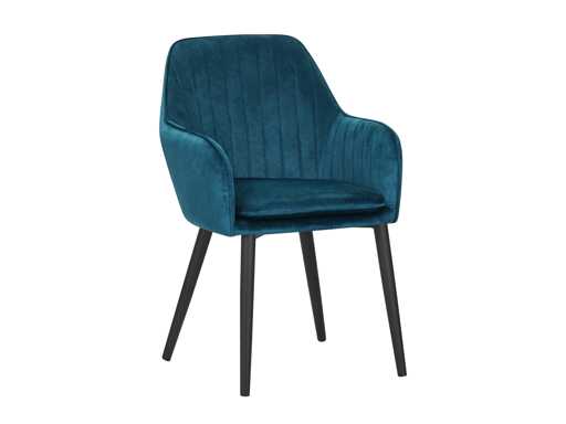 Colenis – Melly Esszimmerstuhl – Set mit 6 – Benzin – Samt – Samt – Samt – Mit Armlehne