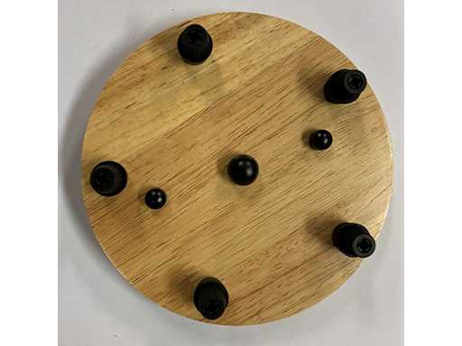 (96x) Plafondkap hout 5 aansluitingen