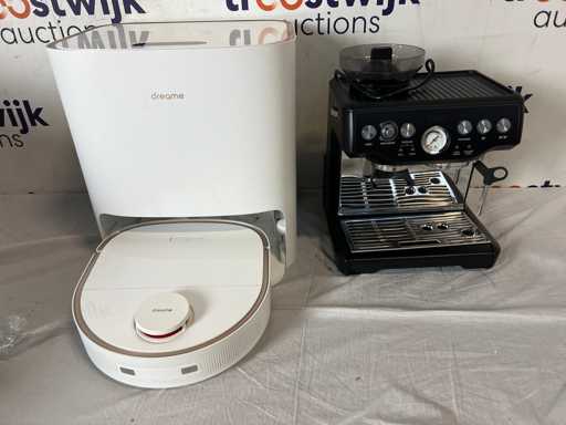 Dreame W10 Pro Robot Staubsauger und Mopp + Sage ses875 btr/f Kaffeemaschine