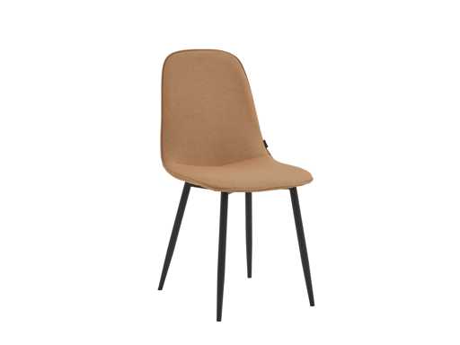 Colenis - Milou Eetkamerstoelen - set van 50 - Bruin - Linnen Stof - Industrieel - Stoelen