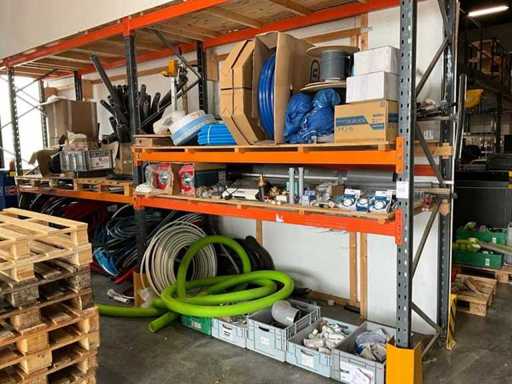 Charge verschiedener Installationsmaterialien