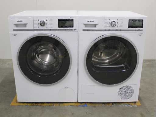 Siemens iQ800 iSensoric WiFi Washing Machine & Siemens iQ800 iSensoric selfCleaning condenser Dryer