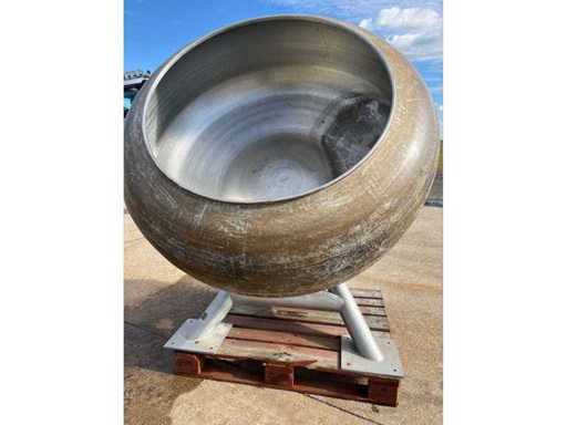 Large heated coating pan