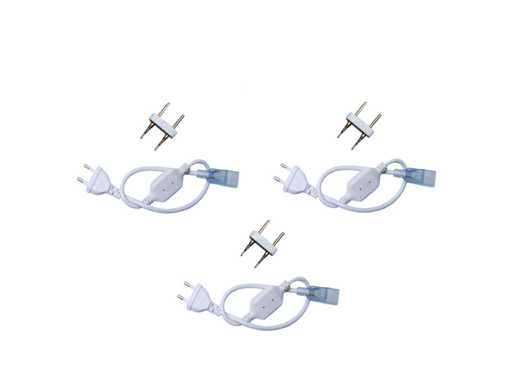  Connecteurs pour bande LED néon – Monochrome (x10)