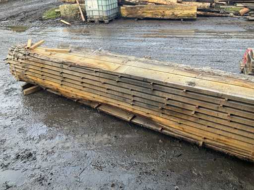 Eiken boomstammenplanken (12x)