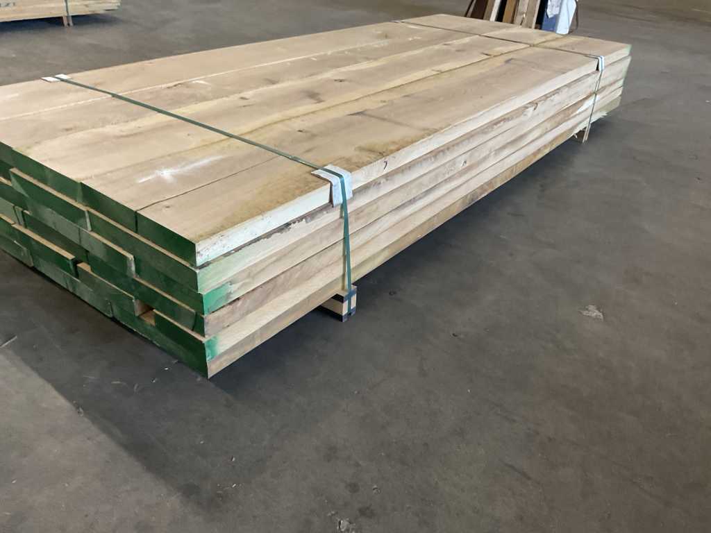 European oak planks pre-planed approx. 0.7 m³
