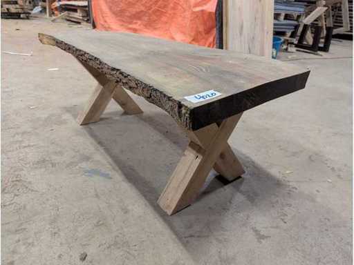 Tronco d'albero da tavolino 120x50cm