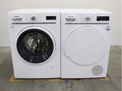 Siemens iQ700 iSensoric aquaStop Waschmaschine & Siemens iQ700 iSensoric selbstreinigender Kondensatortrockner