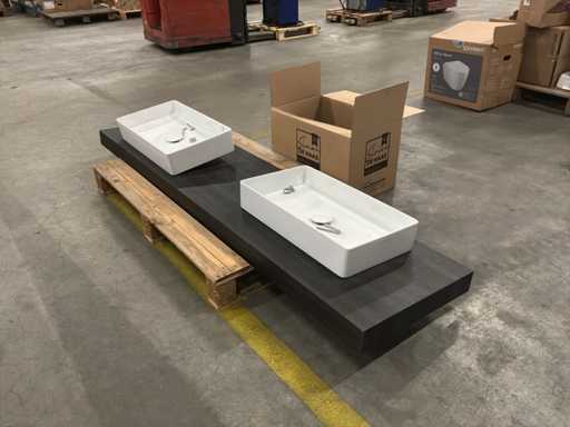 Sinks Inc. washbasin top (200x52x8)