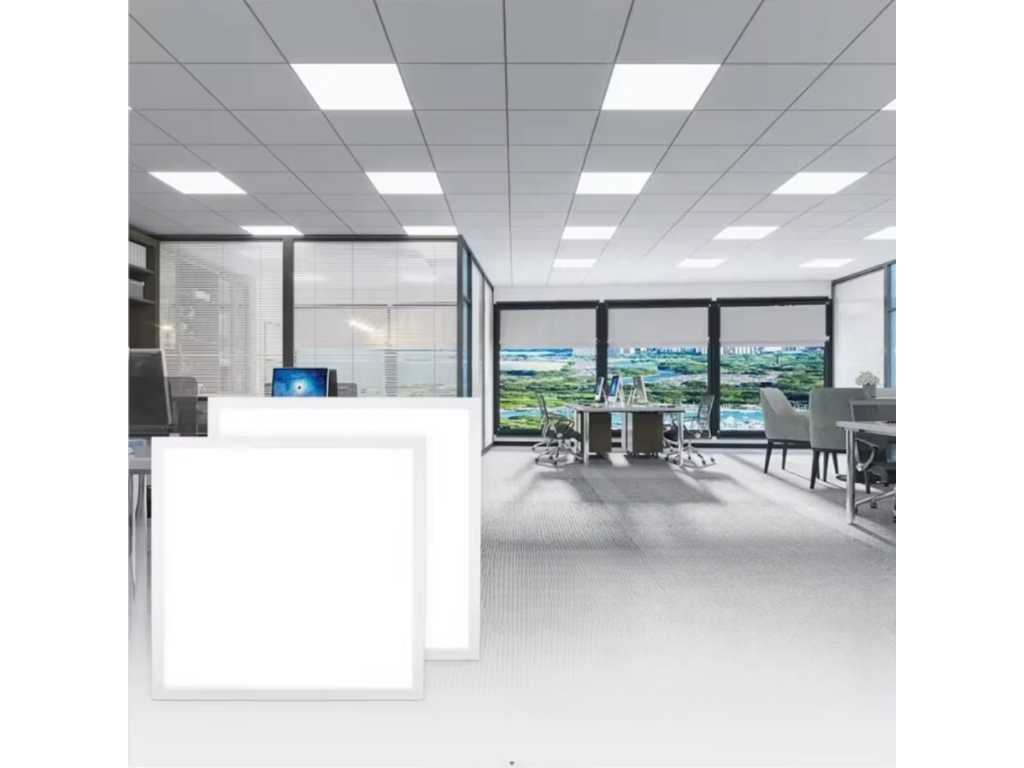 12 x LED Panel 48W - 60cm x 60cm - 6500K cold white