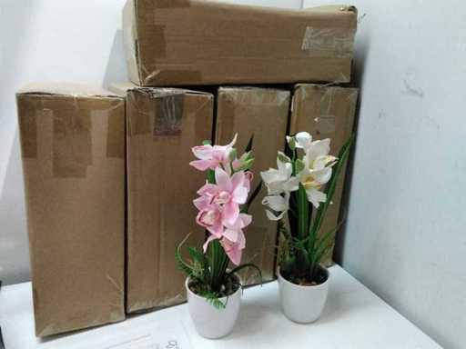Lifelike artificial orchid (12x)