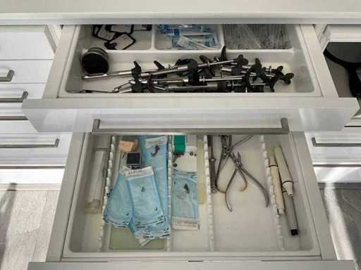 Partij tandheelkundige instrumenten