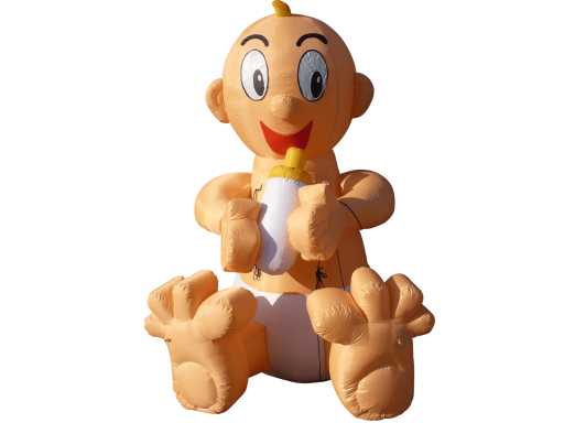 HH - Bébé gonflable avec biberon - Attraction pour enfants