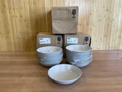 Dinera - Deep plates (3 boxes of 20 pieces) - 22 cm - beige