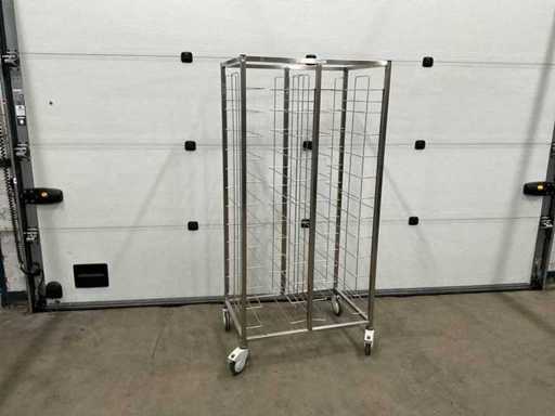 Cărucior de raft cu tăvi