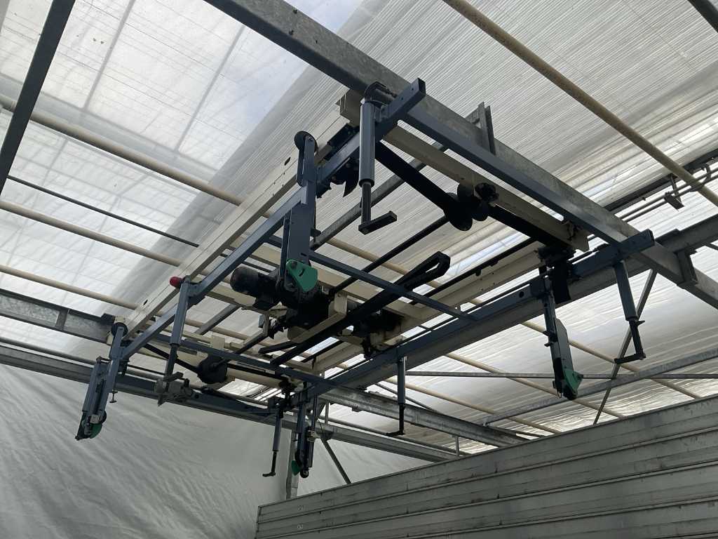 Overhead crane with construction
