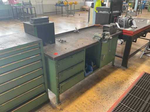 Workbench with contents