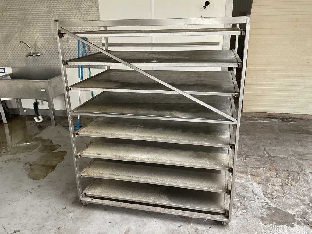 3 Racks for baking trays stainless steel
