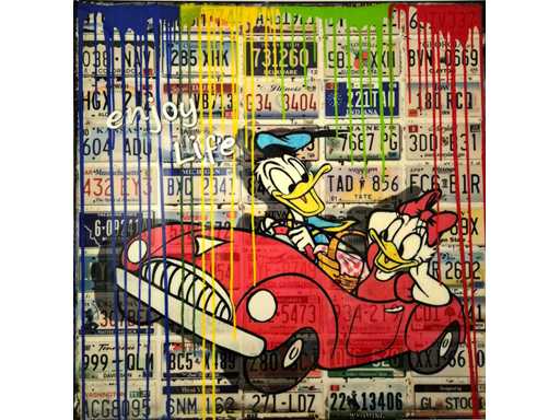 Acryl/epoxy op paneel Micha