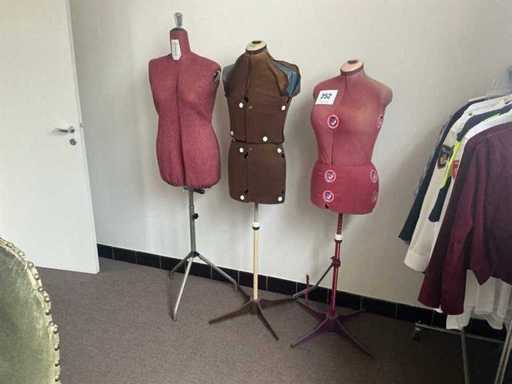 Customizable bust mannequin (3x)