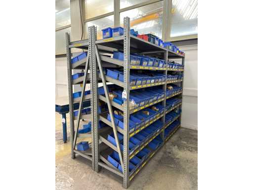 CBRE Lots Workshop Shelves with Contents