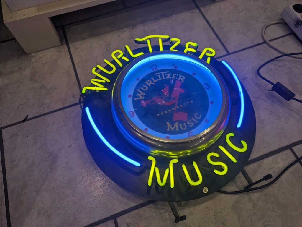 Wurlitzer - neon clock