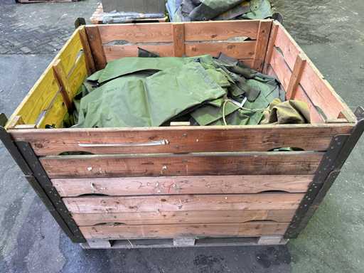 Batch of various bags and tarpaulins